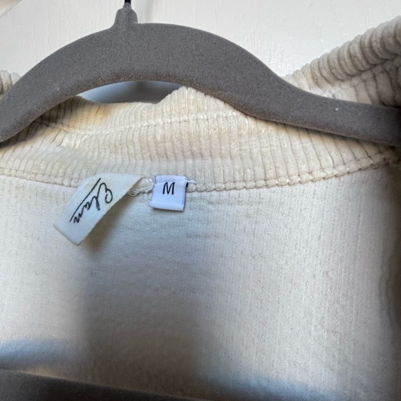 Elan Cream Ribbed Knit Top - Picture 4 of 5